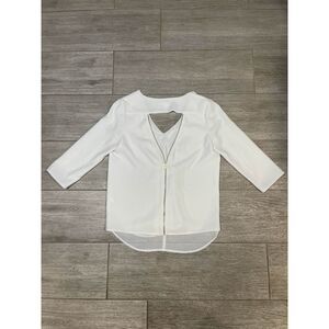 Cooper & Ella V Neck Open Back Top